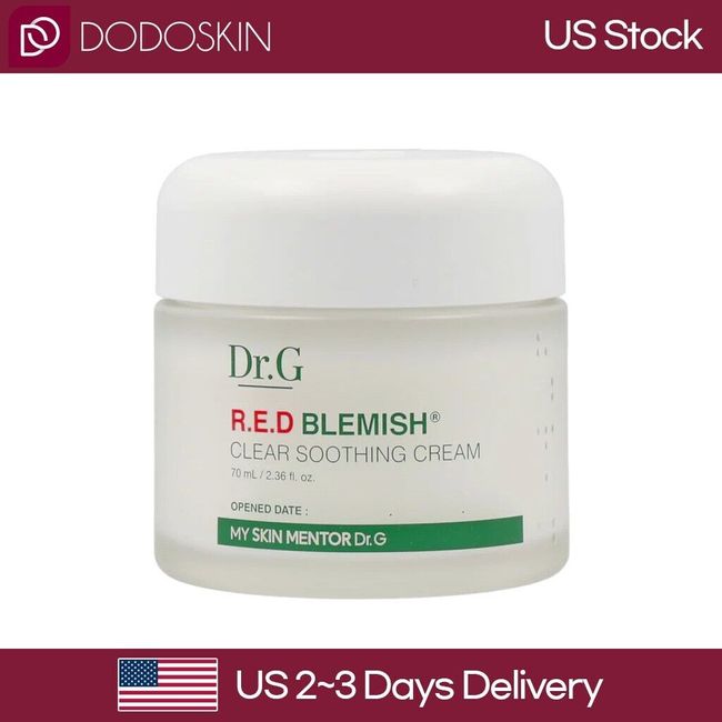 US CA SELLER Dr.G Red Blemish Clear Soothing Cream 70ml RECEIVE IN 2-3 DAYS!