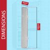 SPARES2GO Light Cover Diffuser Panel Plate for Logik LNF55X20 LSBSDX LSBSX Fridge Refrigerator (19cm x 4cm)