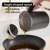 1.7L Bacon Grease Container Oil Keeper Storage Grease with Fine Mesh Strainer 