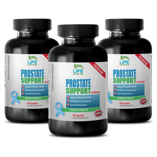 Improves Energy Level - Prostate Support 1345mg - Red Raspberry Capsules 3B