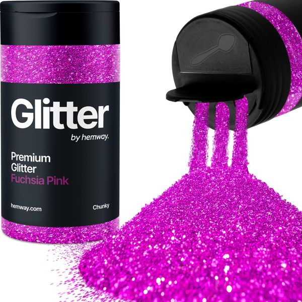 Glitter Shaker Fucsia Rosa Viso Nail Art Tumbler Natale Festival Accessori Chunky Craft Resin Cosmetico 130g/4.6oz