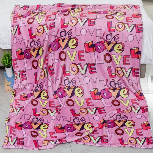 I Love You Blanket Gifts for Women Girls Cozy Throw Wedding Anniversary, Valentine's, Mother's Day, Christmas, Birthday Gift for Mom, Girlfriend, Wife, Daughter, Friend, Sister (Pink,50" X 60")