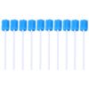 Healifty 100pcs Mouth Sponge Swabs Disposable Sponge Stick Oral Care Sponge Swab Tooth Cleaning Sponge (Blue)