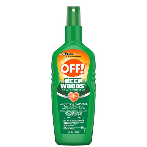 OFF! Deep Woods Insect Repellent VII Spritz, Bug Spray with Long Lasting Protection from Mosquitoes, 6 oz