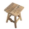 DARO DEKO Holz Hocker braun 19 x 19 x 26cm