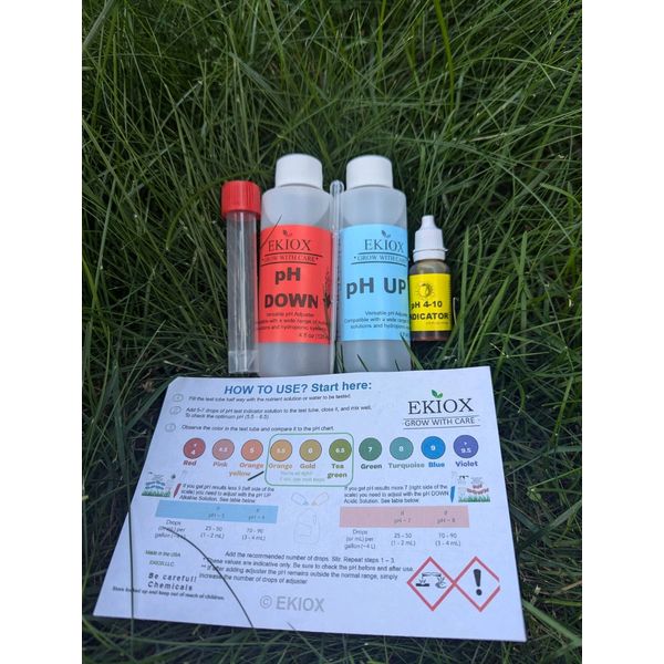 Concentrated pH Adjuster Up and Down Control Kit. Optimal Soil and Feed Water