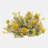 FALL Mustard Yellow Woolyhead Eucalyptus 1/2 Sphere~Artificial Greenery Flower 