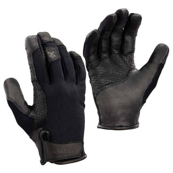 Vertx COF Mens Tactical Gloves, Breathable Shooting Glove, Hunting Survival Outdoor Gear, Touch Screen Compatible, Leather Palm and Trigger Guard Pad, It's Black, Large