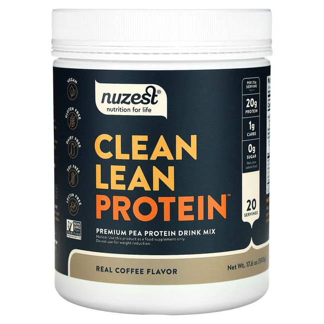 Clean Lean Protein, Real Coffee, 17.6 oz (500 g)