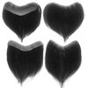 FUNTRESS Hairline Wig, Men's Ultra Thin Type Bangs, Medical High Forehead Hair Piece, 100% Human Hair, Natural Breathable, Straight (1.2 x 6.7 inches (3 x 17 cm)
