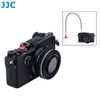 JJC 40CM Red Mechanical Locking Camera Shutter Release Cable with Red Concave Surface Soft Release Button Kit