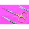 New 4 Premium GERMAN TC Iris Scissors 4.5" Str + Cvd Surgical Dental Instruments