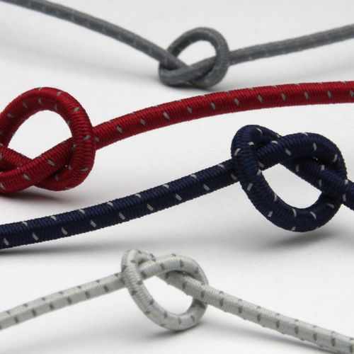 FUJIYAMA RIBBON Retroreflective Stretch Cord, 0.1 inch (3 mm), Gray, 36.8 ft (9.14 m), Roll, Crafts, Clothing