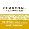 Nature's Way Activated Charcoal Supplement Gluten-Free 100 Capsules