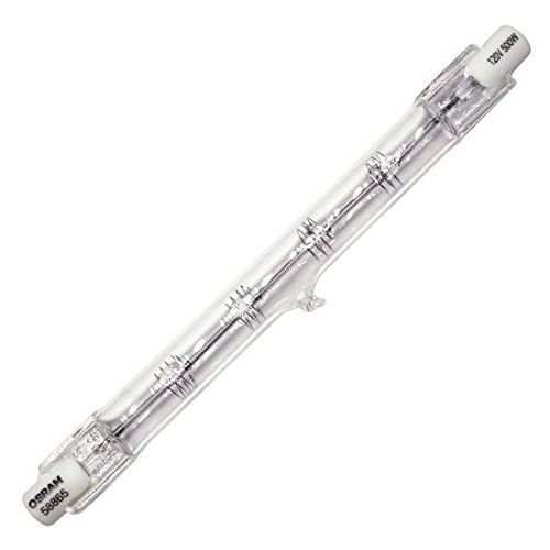 Sylvania Halogen Quartz Lamp, T3, 500 Watt, 120 Volts, R7S, Clear, Tungsten, Double End
