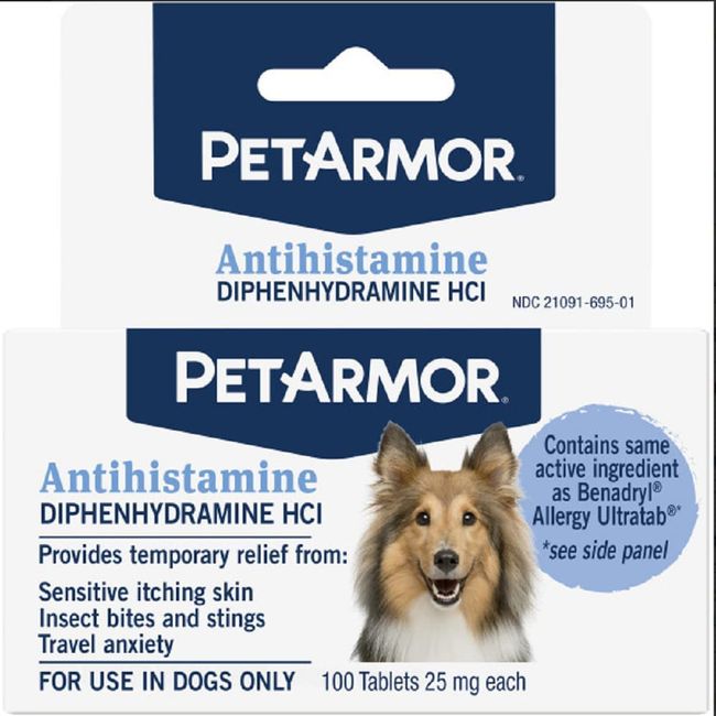 Antihistamine Allergy Relief for Dogs, Easy-To-Use Allergy Medicine for Dogs