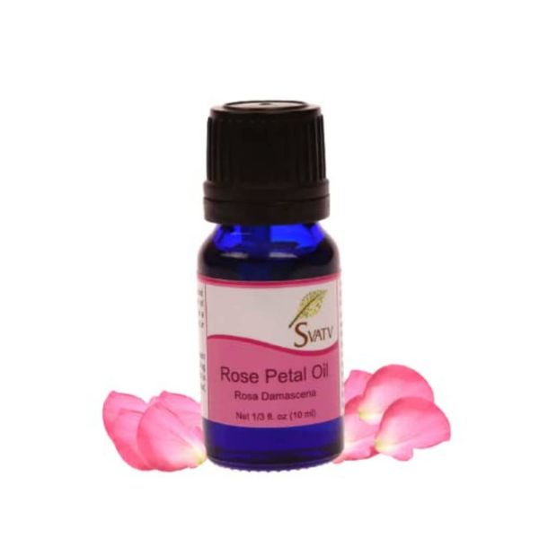 SVATV Rose Petal Essential Oil Therapeutic Grade Aromatherapy Oils Fragrance Oil for Diffuser Yoga Massage & DIY Personal Care 10 ml