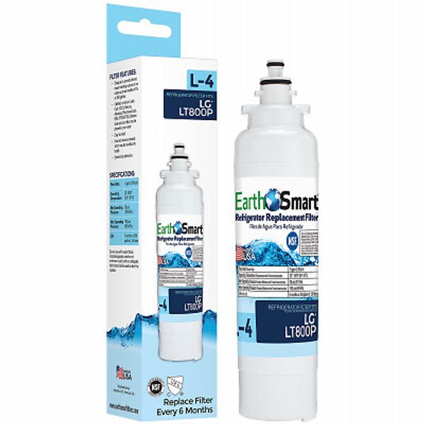 EarthSmart 102645 L-4 Refrigerator Filter, Fits LG LT800P - Quantity 1