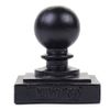 Nuvo Iron PCB03 x 3 1/2" Ball Post Cap, Black