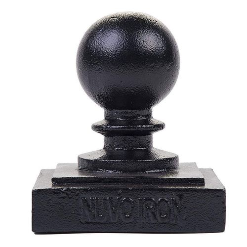 Nuvo Iron PCB03 x 3 1/2" Ball Post Cap, Black