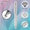 BoxWave Stylus Pen Compatible with Omron Basic Programable Terminal TW00B - FineTouch Capacitive Stylus, Super Precise Stylus Pen - Metallic Silver