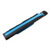 BAIZE MASTER 2X2 Stripe Oval Quad Snooker Pool Cue Case - Holds Two 2 Piece Cues (Blue)