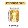 AWAVM 60PCS Wig Accessories, Dirty Braid Hair Extension Ring, Hollow Braid Decorative Ring Buckle, Hair Accessories (Gold)