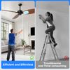 Wlich Disposable Duster Refills 8-Pack with Extendable Handle, 360° Electrostatic Dusting Tool, Adjustable Angle for Ceiling/Fan/Furniture Cleaning (Compatible with Multi-Brand Heads)