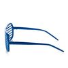 Dark Blue Shutter Shades Fun Novelty Plastic Party Sunglasses