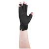 OTC Resting Splint Glove, 5 Finger Semi-Rigid Splints, Open Tips, Black, Right Hand, Medium