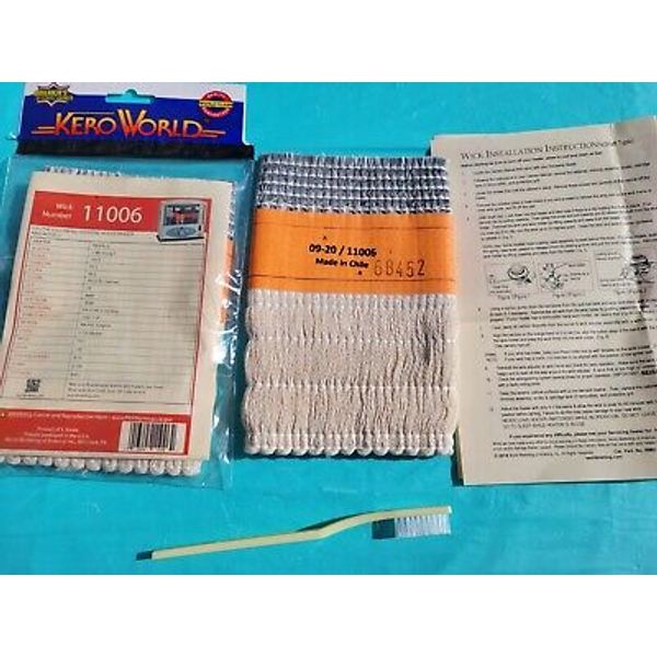 SAGA 100, SUNNY S-100 KEROSENE HEATER *WICK,*WICK CLEANING BRUSH &CLEANING GUIDE