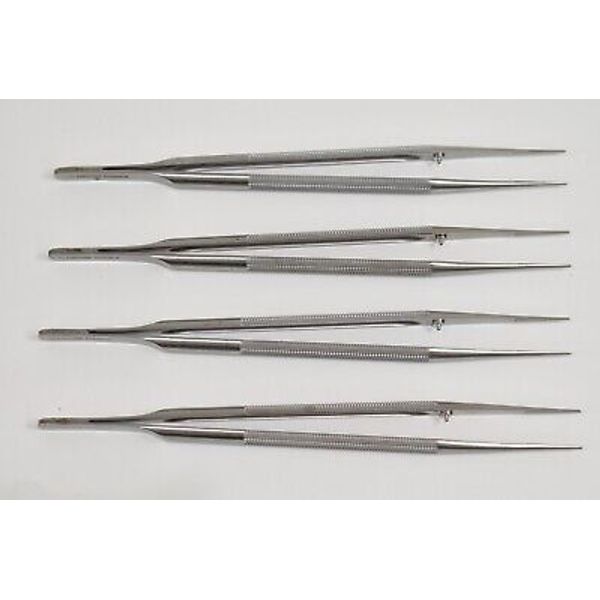 Surgical Medical Tissue Forceps 7" OR Grade Stainless Instruments 4 PC Set