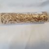 Natural Wood Rolling Pin Engraved Embossing Floral Pattern Biscuit Baking 14"