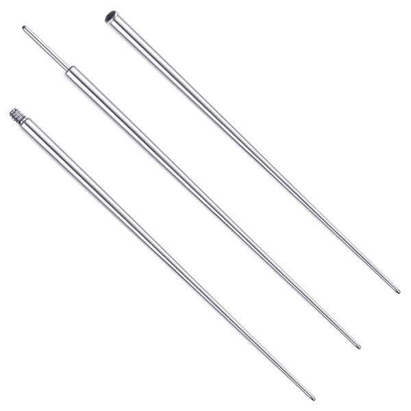 MILACOLATO G23 Titanium Piercing Taper Insertion Pins 18G Taper Piercing Kits for Ear/Nose/Navel/Nipple/Lip/Eyebrow/Tongue/Tragus Helix Stretcher Body Piercing Stretching Kit Assistant Tools