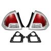 2PC Tail Light Set Brake Lamp For Ford Fusion 2006-2009 Chrome Left Right Side