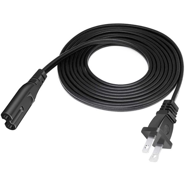 DIGITMON 10FT Premium 2-Prong Replacement AC Power Cable Compatible for Bright House Networks Cable Box