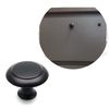 Susenya Drawer Knobs Black Knobs for Cabinets 0.9-Inch Dia. Zinc Alloy Flat Black Round Cabinet Knobs Set of 6