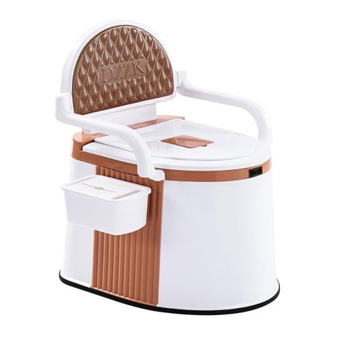 Portable Toilet, Portable Toilet for Nursing Care, Simple Toilet for Nursing, Includes Handrails, Portable Toilet, Urinal, Adults, Washable Basket, Elderly and Pregnant Toilet, Garbage Bag Included, Bedroom, Camping, Disaster Prevention, Exclude Odor, Rem
