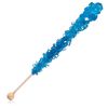 Blue Rock Candy Crystal Sticks - Blue Raspberry Flavored - 12 Indiv. Wrapped