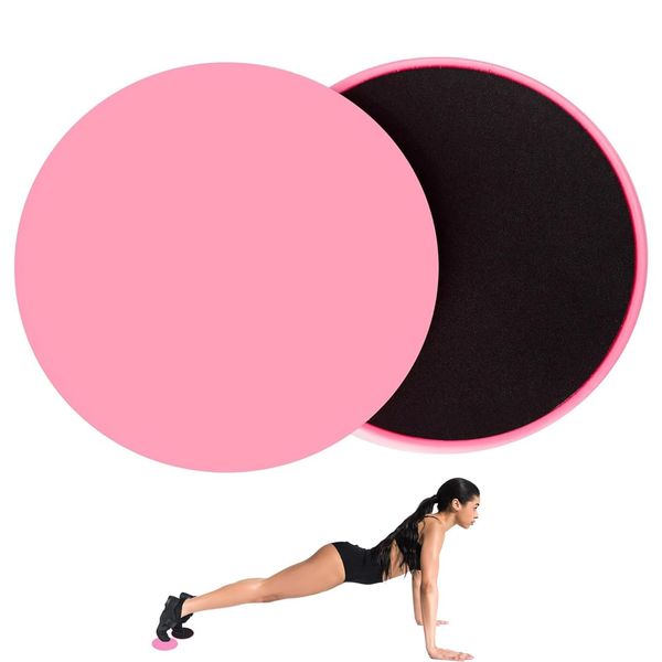 OIGWBPH 2pcs Gleitende Scheiben Sliders Fitness Gleitscheiben Sport Doppelseitige Gliding Discs Exercise Slider für Hause Gym Training Bauch Workouts