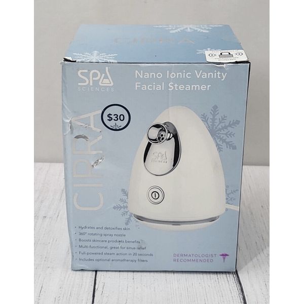 CIRRA Vanity Nano Ionic Vanity Facial Steamer NIB