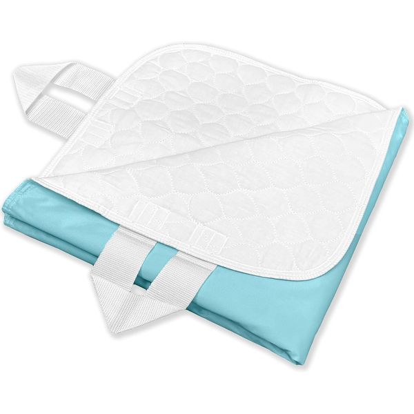 Ultra Soft 4-Layer Washable and Reusable Incontinence Bed Pads with 4 Convenient