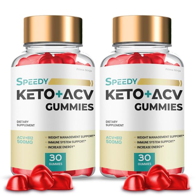 Speedy Keto ACV Gummies, Speedy Keto Plus ACV Gummies Official (2 Bottles)