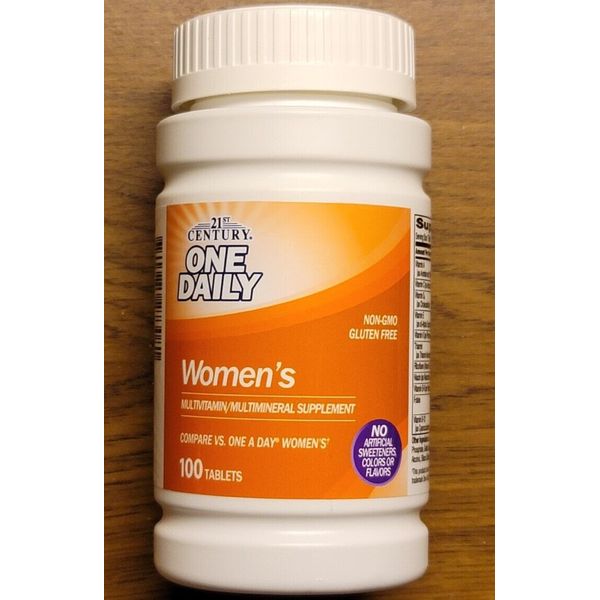 21st Century One Daily Women's Multi Vitamin 7 Multimineral 100 Tabs Exp 11/25