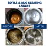 Cup and Bottle Cleaning Tablets Active Oxygen Formula for Tea Coffee Wine Stains 12 Count