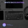 Perixx PERIBOARD-326 Wired USB Mini Backlit Keyboard, Quiet Typing Design, QWERTY UK