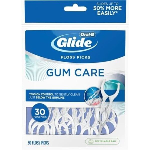 (2PK) Oral-B Glide Gum Care Floss Picks, 30 Count 037000201984VL