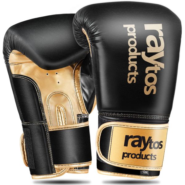 Raytos Boxing Gloves 8oz 10oz 12oz Breathable Kickboxing Training Gloves Punching Gloves MMA Gloves Sandbag Karate Mitts Stress Relief Lack of Exercise Kids Unisex Punching Gloves Boxing Gloves Thick,