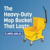 26 Quart Commercial Mop Bucket with Side-Press Wringer Polypropylene Durable