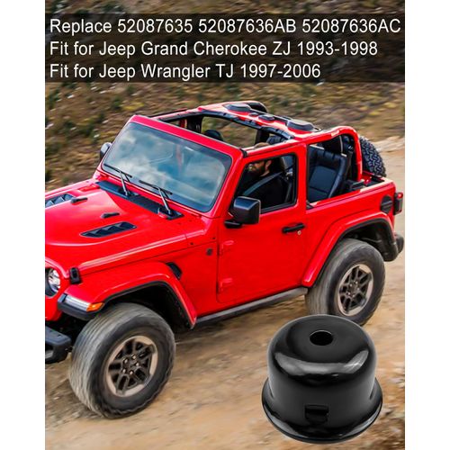 Vaticas Bump Stop Cups Fit for Jeep Grand Cherokee ZJ 1993-1998 Wrangler TJ 1997-2006 Replace 52087635 52087636AB 52087636AC 52087992 Jounce Bumper Brackets 2 PCS